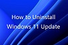 Jak odinstalować aktualizację Windows 11